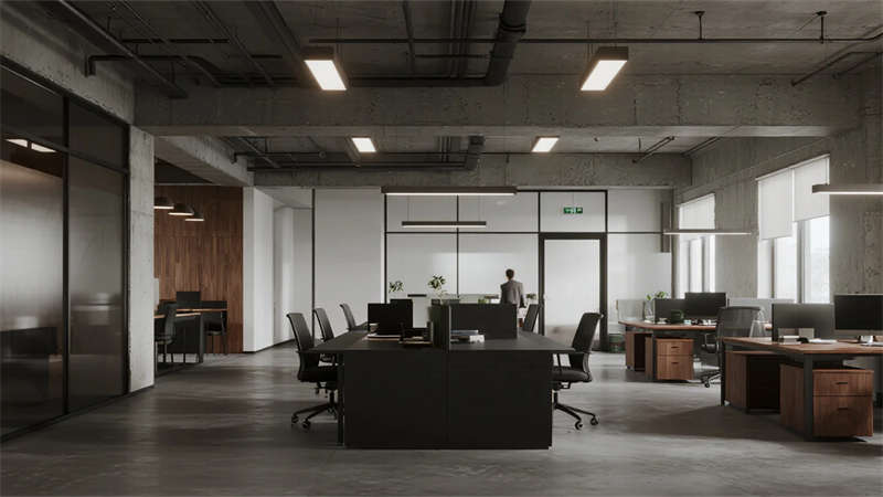 裸露結(jié)構(gòu)，復(fù)古質(zhì)感——合肥工業(yè)風(fēng)辦公室設(shè)計(jì)