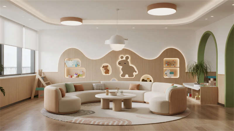 自然童趣與簡(jiǎn)約美學(xué)融合，合肥親子度假民宿裝修設(shè)計(jì)效果圖